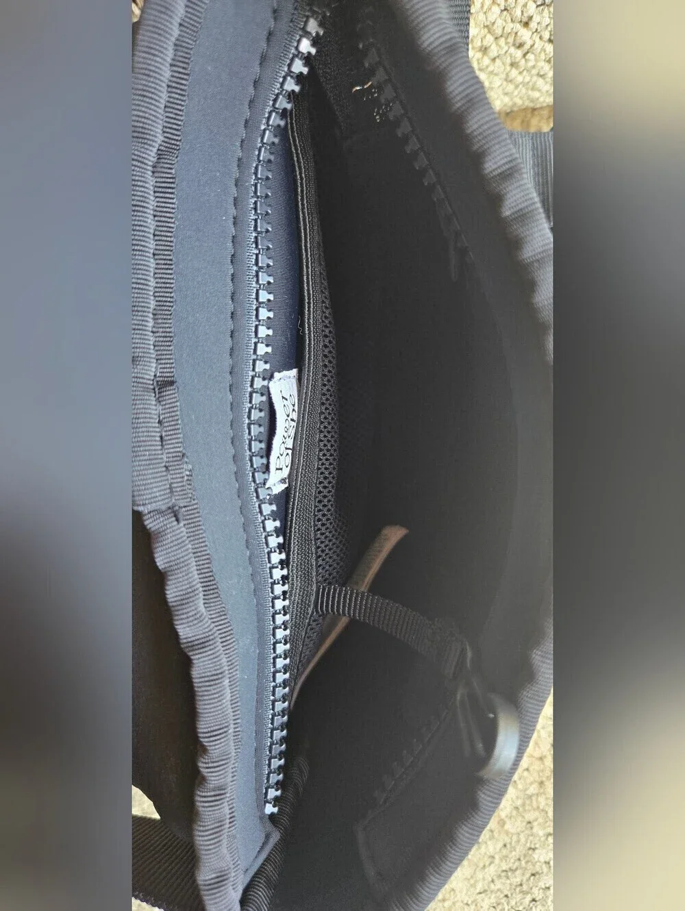 Athleta Black Compact Padded Sling Crossbody Bag with Adjustable Strap